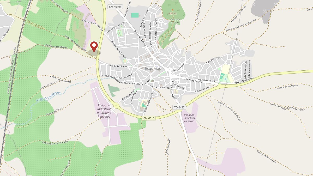 Mapa de la ubicación de Dogquijote en Esquivias, Toledo